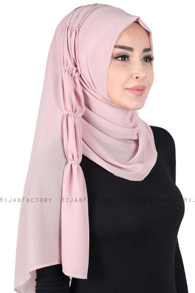 Disa - Hijab Chiffon Pratico Rosa Antico