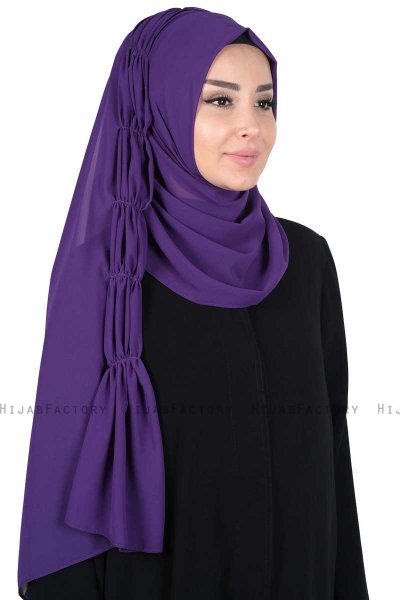Disa - Hijab Chiffon Pratico Viola