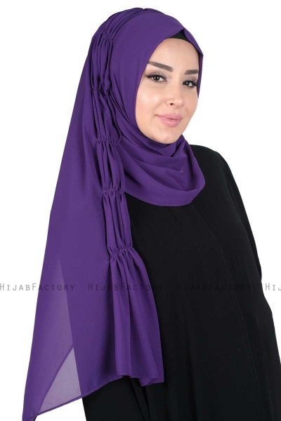 Disa - Hijab Chiffon Pratico Viola