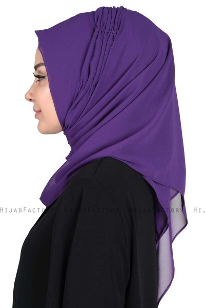 Disa - Hijab Chiffon Pratico Viola