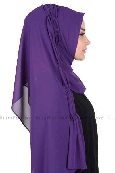 Disa - Hijab Chiffon Pratico Viola