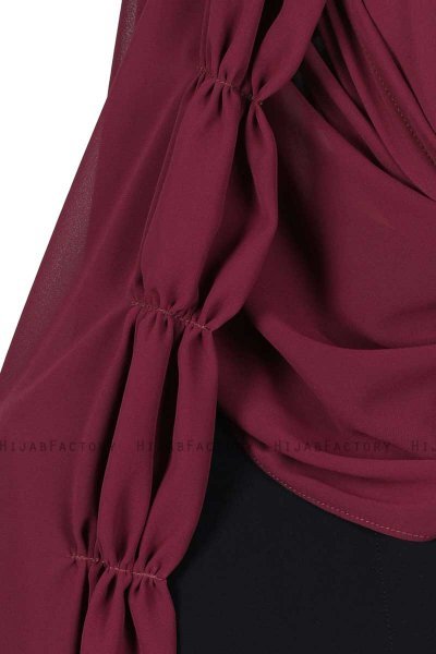 Disa - Hijab Chiffon Pratico Prugna