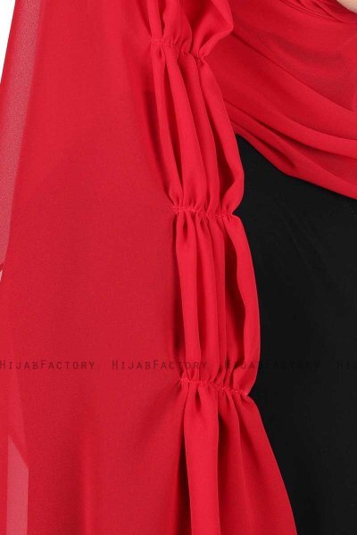 Disa - Hijab Chiffon Pratico Rosso