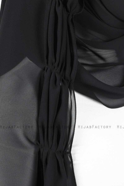 Disa - Hijab Chiffon Pratico Nero