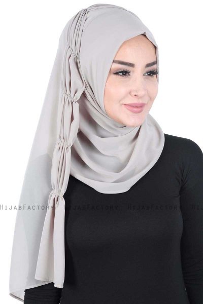 Disa - Hijab Chiffon Pratico Taupe