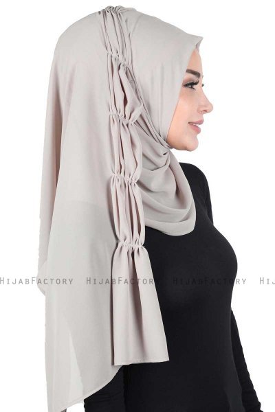 Disa - Hijab Chiffon Pratico Taupe