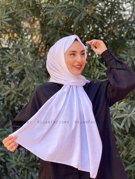 Djamila - Hijab Di Cotone Bianca - Mirach