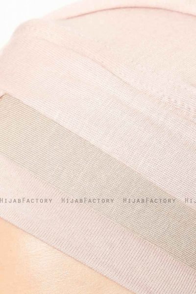 Duru - Hijab Jersey Rosa Antico & Taupe Chiaro