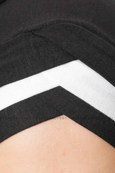 Duru - Hijab Jersey Nero & Bianca