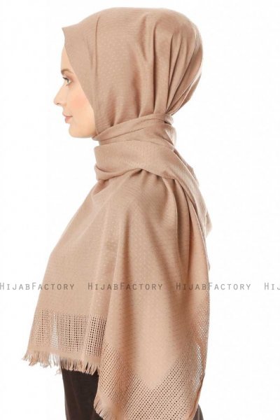 Ebru - Hijab Di Cotone Beige