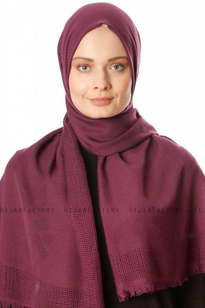 Ebru - Hijab Di Cotone Viola