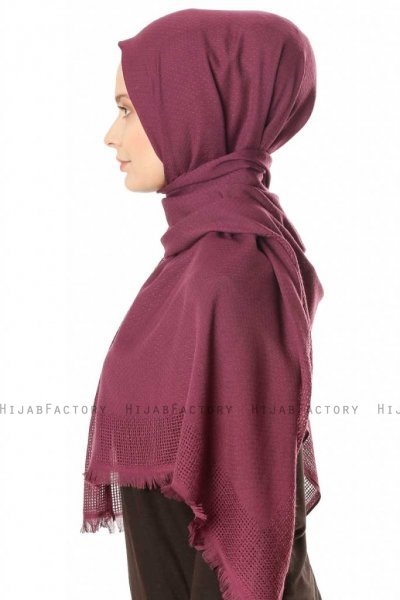 Ebru - Hijab Di Cotone Viola