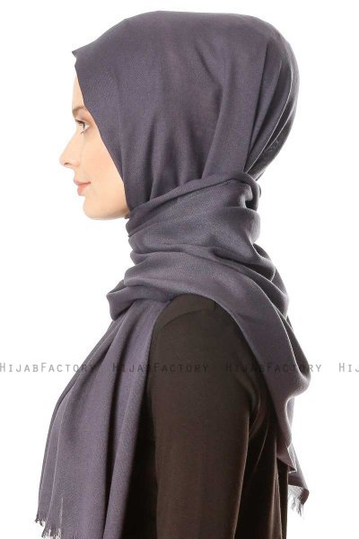 Ece - Hijab Pashmina Antracite