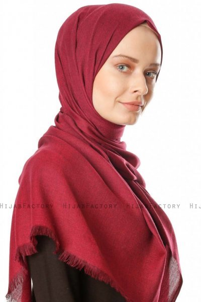Ece - Hijab Pashmina Fucsia Scuro