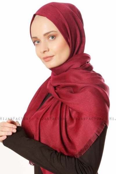 Ece - Hijab Pashmina Fucsia Scuro