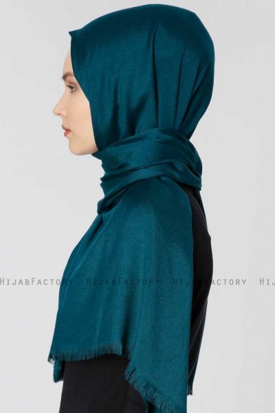 Ece Mörkgrön Pashmina Hijab Sjal Halsduk 400022d