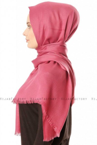 Ece - Hijab Pashmina Rosa Scuro