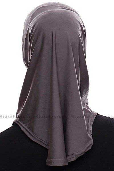 Elif - Hijab Sport Antracite - Ecardin