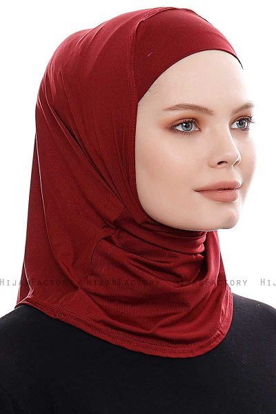 Elif - Hijab Sport Bordò - Ecardin