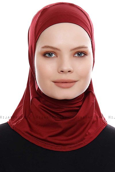 Elif - Hijab Sport Bordò - Ecardin