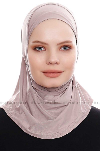Elif - Hijab Sport Grigio Pietra - Ecardin