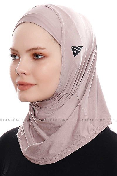 Elif - Hijab Sport Grigio Pietra - Ecardin