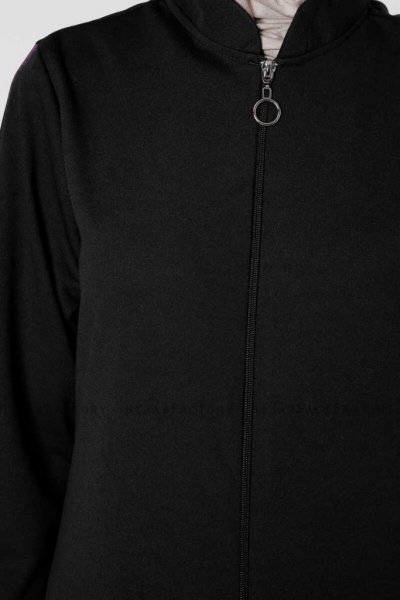 Elvan - Abaya Negro - Miss Cazibe 251001c