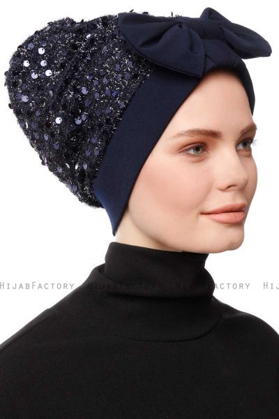 Enfleda - Turbante Blu Navy