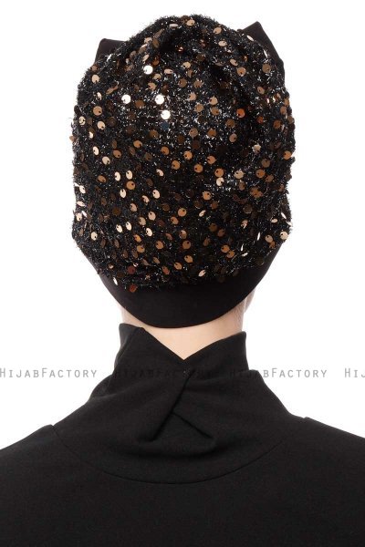 Enfleda - Turbante Nero & Gold