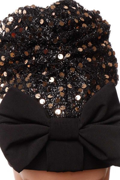 Enfleda - Turbante Nero & Gold