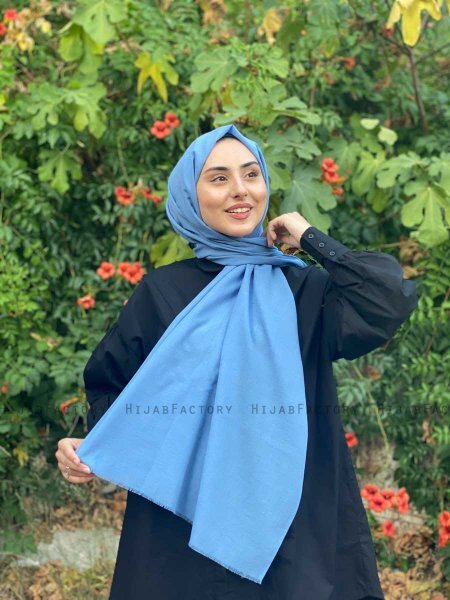 Ermina - Hijab Di Cotone Blu - Mirach