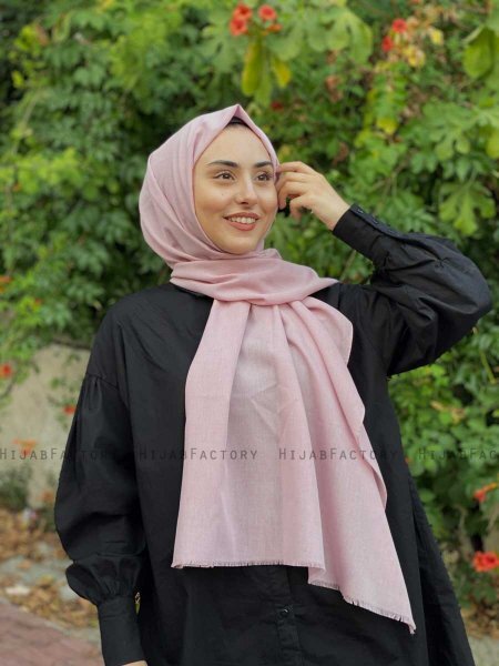 Ermina - Hijab Di Cotone Rosa Antico - Mirach