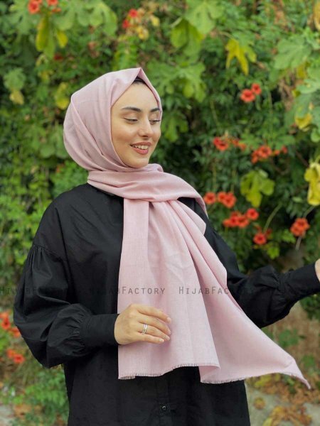 Ermina - Hijab Di Cotone Rosa Antico - Mirach