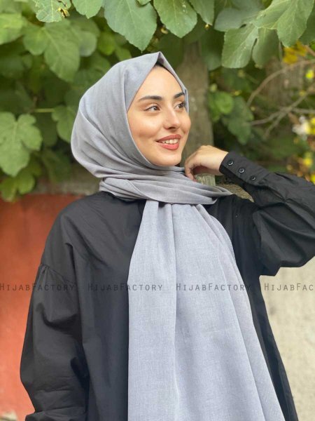 Ermina - Hijab Di Cotone Grigio - Mirach