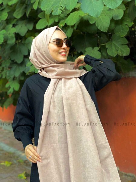 Ermina - Hijab Di Cotone Taupe - Mirach