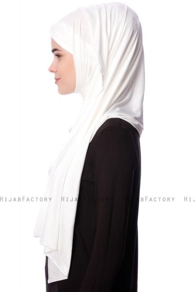 Eslem - Hijab Pile Jersey Creme - Ecardin