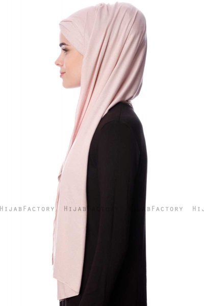 Eslem - Hijab Pile Jersey Rosa Antico - Ecardin