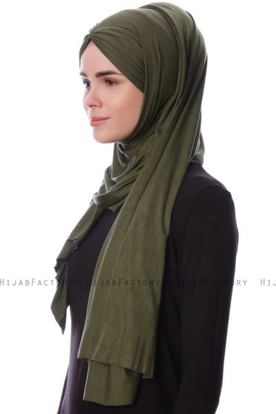 Eslem - Hijab Pile Jersey Cachi - Ecardin
