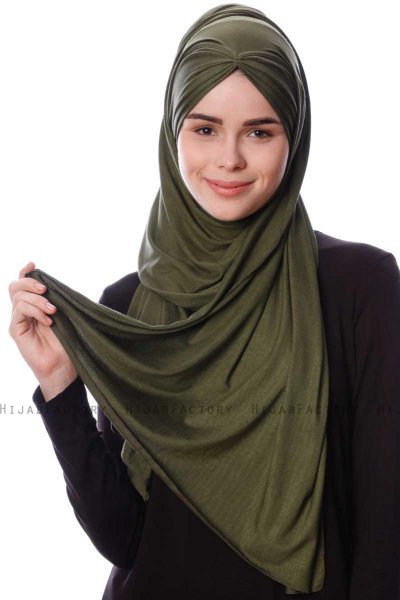 Eslem - Hijab Pile Jersey Cachi - Ecardin