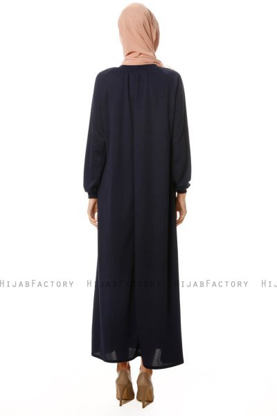 Esra - Vestito Blu Navy - Miss Halima