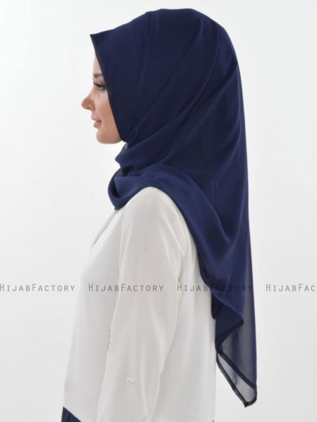 Evelina - Hijab Pratico Blu Navy - Ayse Turban