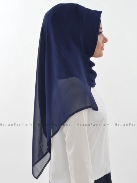 Evelina - Hijab Pratico Blu Navy - Ayse Turban