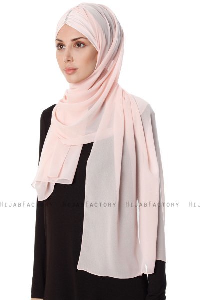 Evren - Chiffon Hijabte Rosa Antico