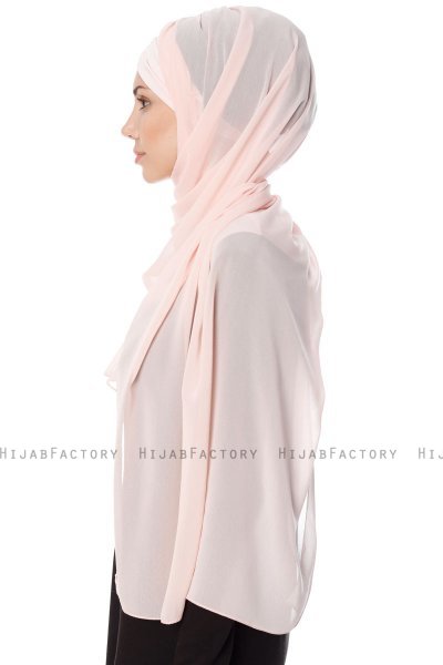 Evren - Chiffon Hijabte Rosa Antico