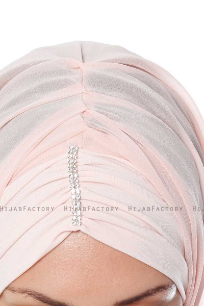 Evren - Chiffon Hijabte Rosa Antico