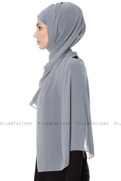 Evren - Chiffon Hijabte Grigio