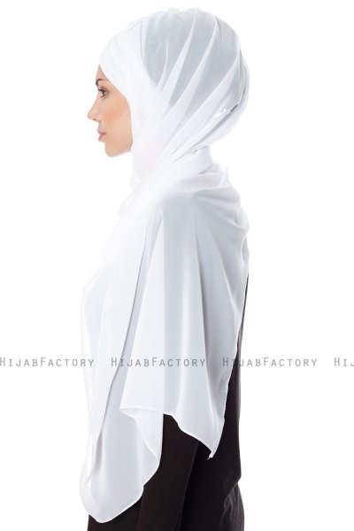 Evren - Chiffon Hijabte Bianca