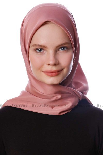 Eylul - Hijab Rayon Quadrato Rosa Antico