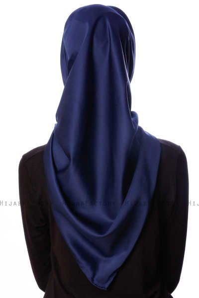 Eylul - Hijab Rayon Quadrato Blu Navy