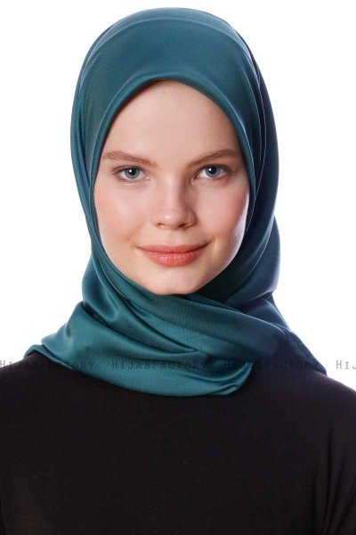 Eylul - Hijab Rayon Quadrato Verde Scuro